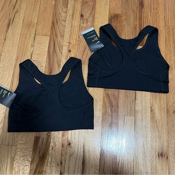 Lot of 2 Nike Swoosh Training Sport Bra Size S